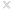 X social network logo